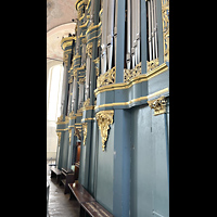 Vilnius, v. Jonu banycia (Universittskirche St. Johannis), Orgel mit Spieltisch seitlich