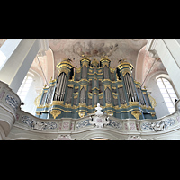 Vilnius, v. Jonu banycia (Universittskirche St. Johannis), Orgelempore perspektivisch