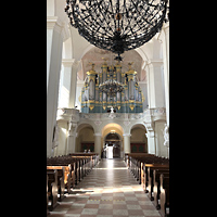 Vilnius, v. Jonu banycia (Universittskirche St. Johannis), Innenraum in Richtung Orgel